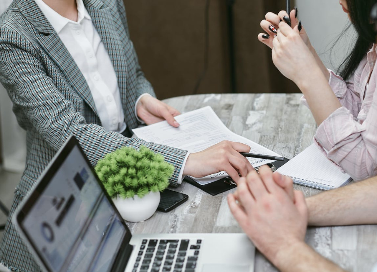 Software team collaborating